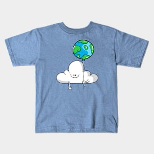 Cloudzee Earth Balloon Kids T-Shirt